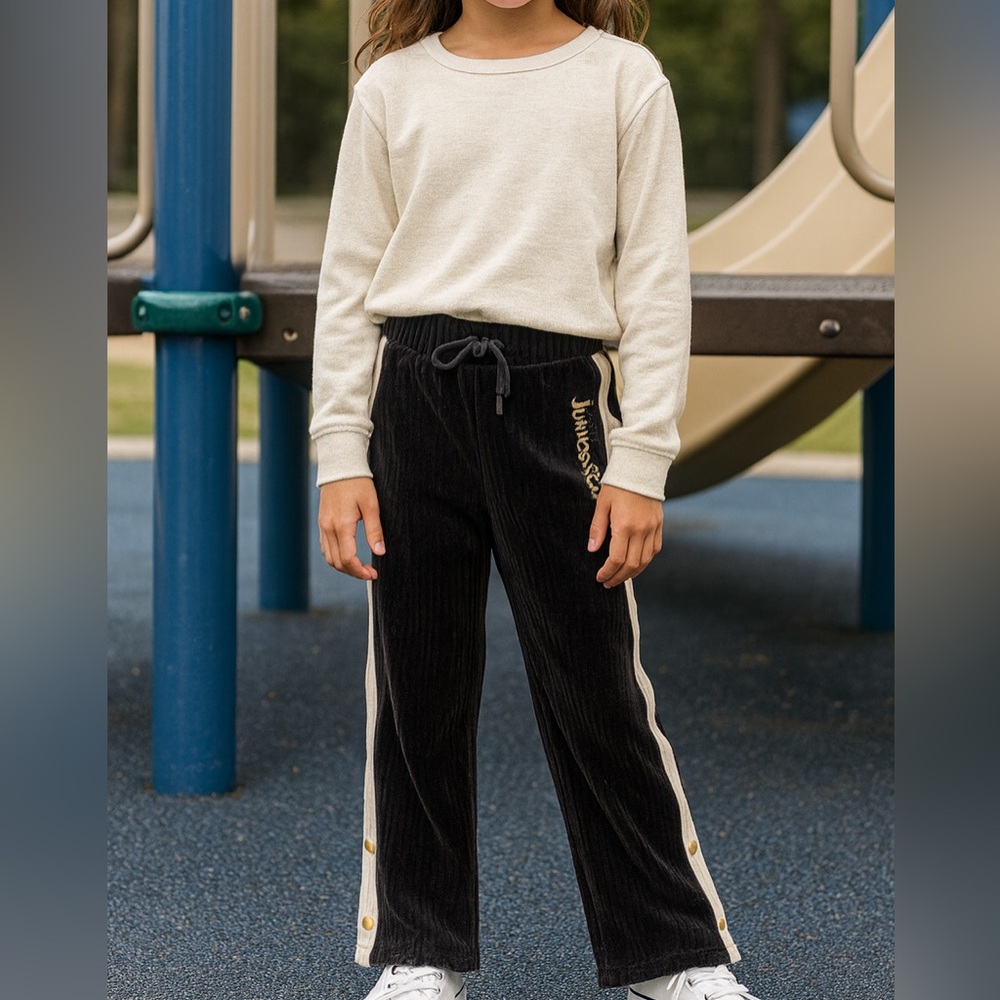Justice Sport Velour Ribbed Track Pants – Girls 7/8